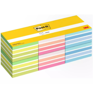 Foglietti riposizionabili Post-it® Cubo 76x76 mm - 450 ff - VALUE PACK da 6 cubi - colori assortiti