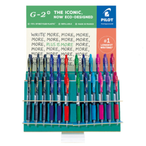 Espositore 72 penne gel a scatto Pilot G-2+ punta 0,7 mm colori assortiti 010176
