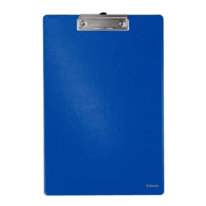 Portablocco con clip Esselte Standard cartoncino/polipropilene blu 56055