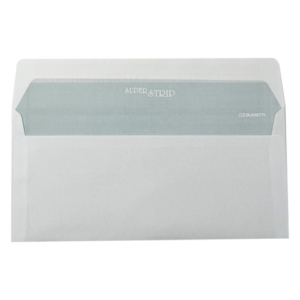Buste con finestra Blasetti Strip Laser Opened - 90 g/m² bianco - 11x23 cm - conf. 500 pz - 0156