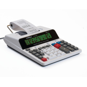 Calcolatrice scrivente termica Nikoffice CP-3200 - display 12 cifre - bianco - 08NIK117/B