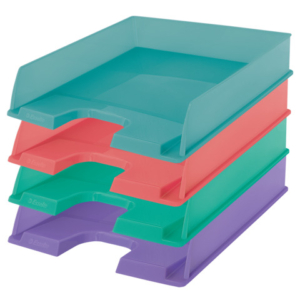 Vaschetta portacorrispondenza Esselte Colour'Breeze A4 in polistirolo - colori assortiti - 626276