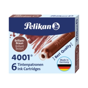 Cartuccia per stilografica Pelikan TP/6 marrone conf. da 6 marrone 100435996