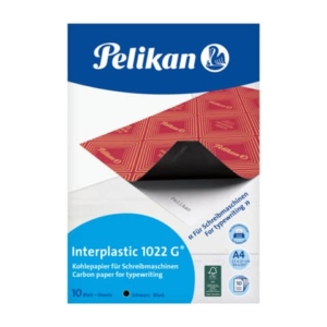 Carta carbone Pelikan Interplastic 1022G nero A4 - confezione 10 fogli - 100401560