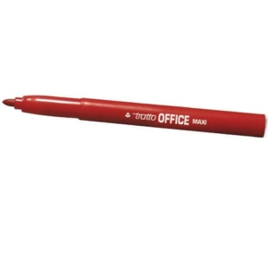 Marcatori punta in fibra TRATTO Office punta conica 2 mm rosso Conf. 12 pezzi - F731602
