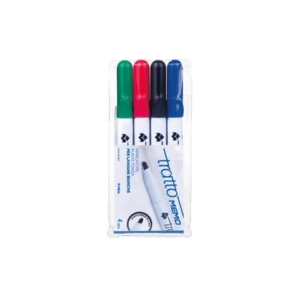 Marcatore per lavagne bianche TRATTO Memo punta tonda 1-2,5 mm assortiti Conf. 4 pezzi - F854100