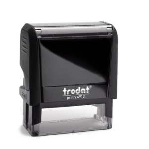 Printy 4912 Timbro di testo Trodat PERSONALIZZATO fino a 5 righe nero dim. max personalizzazione 47x18 mm - 11663