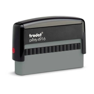 Printy 4916 Timbro di testo Trodat PERSONALIZZATO fino a 3 righe nero dim. max personalizzazione 70x10 mm - 11666