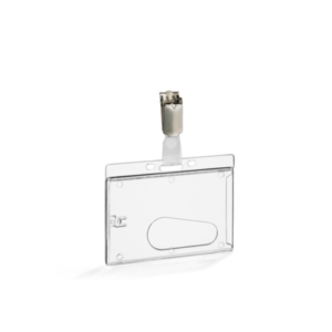 Portabadge trasparente Durable no logo - conf 50 pz - 8950-19