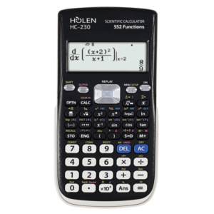 Calcolatrice scientifica Holen HC-230 10+2 cifre 552 funzioni ammessa alla maturità nero/bianco - 3532