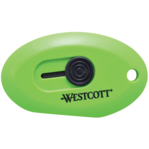 Cutter di sicurezza Westcott con mini lama a scatto in ceramica lunghezza 31 mm verde - E-16474 00