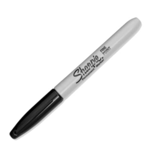 Marcatore permanente Sharpie Fine - punta tonda 1 mm nero - S0810930