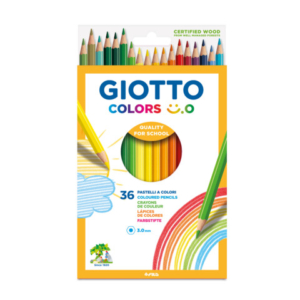 Matite colorate Giotto Colors Smile 3 mm in conf. da 36 colori assortiti - F278500
