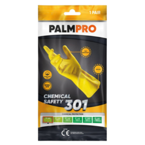 Guanti da lavoro in lattice Icoguanti Palmpro 301 per pulizia/igiene - taglia XL - DPI Cat. I - MPBS/XL