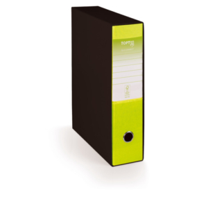 Registratore protocollo con custodia TOPToo Plus by Q-Connect dorso 8 cm - 28,5x35 cm - verde chiaro - 0201043/P.VC