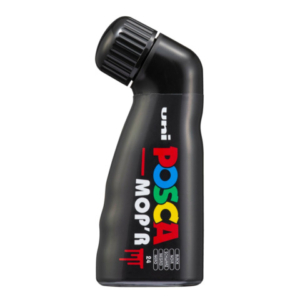 Marcatore a tempera Uni Posca Mop'r punta 3-19 mm nero M PCM22 N