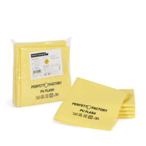 Panno in microfibra PU Perfetto Flash 34x36 cm - colore giallo - conf. 5 pezzi 26592