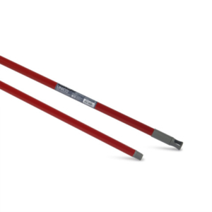 Manico in metallo plastificato Perfetto Basic Unico 130xØ2,3 cm - rosso 19520