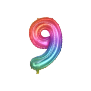 Palloncini Party Go multicolor indicante anni/eta' H.40 cm n° 9 FB2139