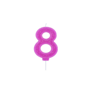 Candelina Party Go colori assortiti H.7,5 cm n° 8 EA0009