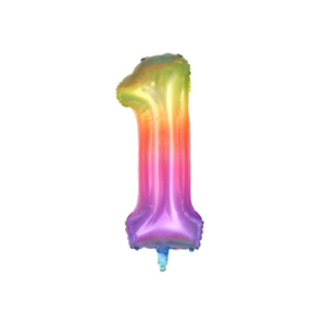 Palloncini Party Go multicolor indicante anni/eta' H.40 cm n° 1 FB2131