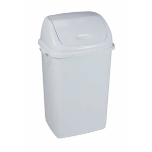 Pattumiera con coperchio basculante bianco Medial Rif basic 420x330x680mm/50L - 909050