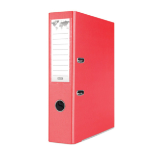 Registratore a leva senza custodia Binder BASIC-S in PP A4 - dorso 8 cm - rosso - 21024221-04