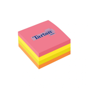 Foglietti riposizionabili Tartan? Notes 76x76 mm colori assortiti neon - cubo da 400 ff - 7676 N CUBO