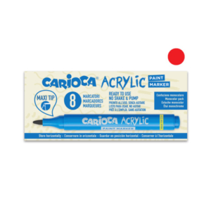 Marcatore acrilico Carioca punta Maxi rosso 45296/03