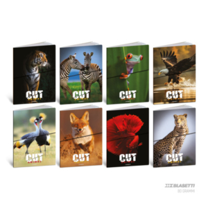 Maxi quaderno Blasetti Animal Cut A4 - 80 g/m² - 20+1 ff - A - conf. 10 pezzi - 9235