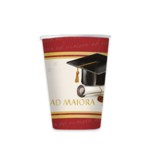 Bicchieri Big Party a tema Laurea Ad Maiora 250 ml - conf. 6 pz - 76171