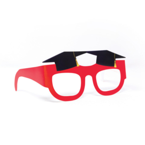 Occhialini in carta a tema Laurea Glamour Big Party conf. 6 pz 75256
