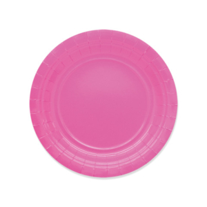 Piatti in carta di pura polpa di cellulosa Ecolor Ø 18 cm - fucsia - conf. 25 pz - 74086