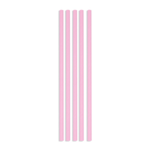 Cannucce in carta Ecolor Ø 0,5 cm rosa - conf. 50 pz - 74032