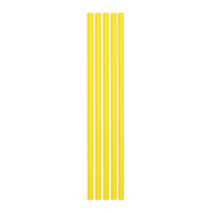 Cannucce in carta Ecolor Ø 0,5 cm giallo - conf. 50 pz - 74049