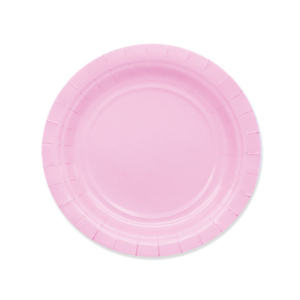 Piatti in carta di pura polpa di cellulosa Ecolor Ø 18 cm - rosa - conf. 25 pz - 74041