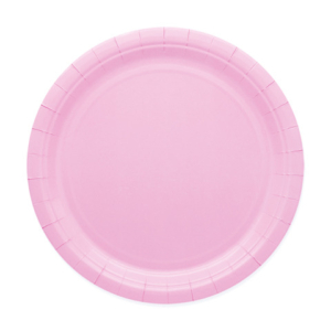 Piatti in carta di pura polpa di cellulosa Ecolor Ø 24 cm - rosa - conf. 25 pz - 74040