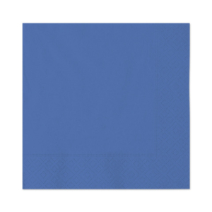 Tovaglioli in carta di pura cellulosa Ecolor 2 veli 33x33 cm - blu - conf. 40 pz - 74507