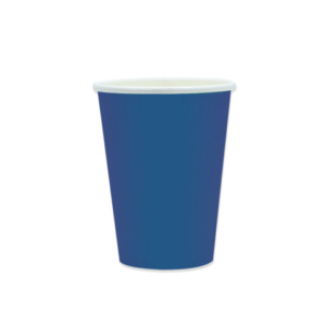 Bicchieri in carta di pura cellulosa Ecolor 250 ml - blu - conf. 25 pz - 74091