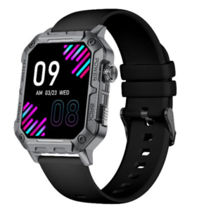 Smartwatch sportivo Nilox Trailwatch display 1,91'' cinturino in silicone - nero - NXSWTRAILWATCH