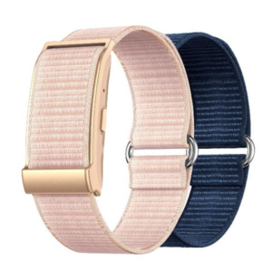 Braccialetto fitness screenless Nilox per monitoraggio della salute - IP68 - doppio cinturino rosa e blu