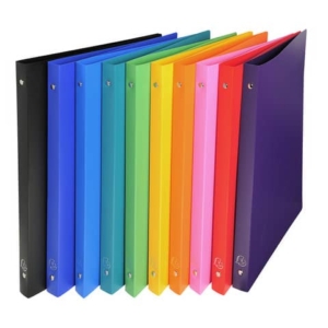 Raccoglitore ad anelli Exacompta LINEA OPACO 4 anelli Ø 15 mm ppl A4 10 colori assortiti - 51199E
