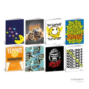 Maxi quaderno Blasetti Teen Boy A4 - 80 g/m² - 20+1 ff - C - conf. 10 pezzi - 9228