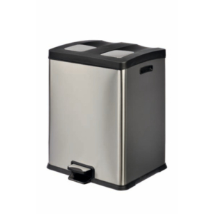 Pattumiera a pedale per la raccolta differenziata Medial Multiflux 2x30 L 459x495x636 mm - 106505