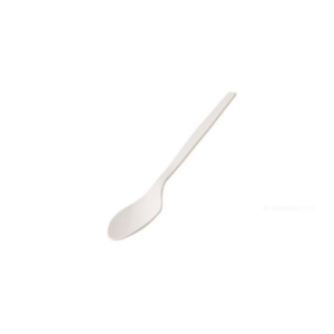 Cucchiai monouso in CPLA biodegradabile e compostabile Leone bianco - 16 cm - conf. 50 pz - Q2042.S