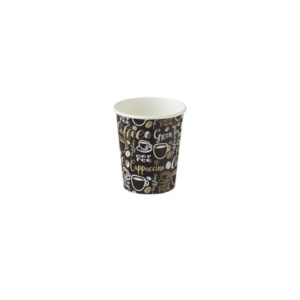 Bicchiere in carta + PE Leone Coffee marrone - 115 ml - conf. 1000 pz - H0730.R