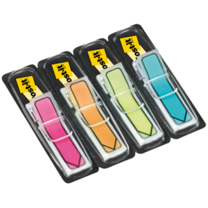 Segnapagina Post-it® Mini 684 Freccia 12x43,6 mm - assortiti 5 colori conf. 5 dipenser - 684-ARR1EU