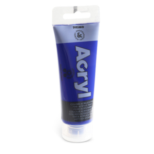 Colore acrilico Primo in tubetto in polietilene 75 ml - 500 blu oltremare 420TA75500N