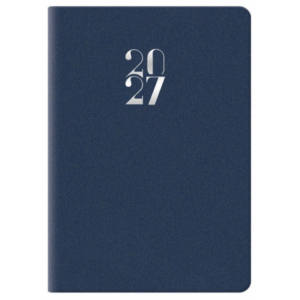 Agenda bigiornaliera tascabile Nota Bene 2027 Egadi s/d abbinati copertina gommata 7x10 cm cm blu - 27-110FT-C10