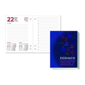 Blocco da tavolo 2027 fantasia zodiaco formato 8,5x11,6 cm - 27-BT198